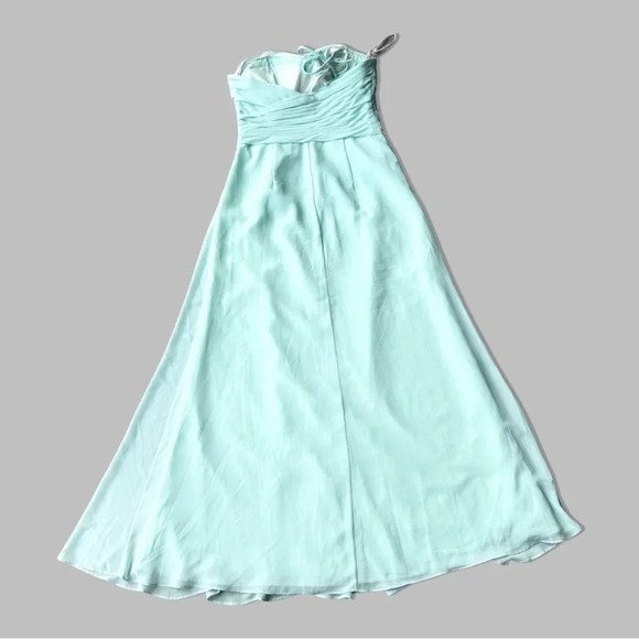 Bill Levkoff Chiffon Strapless Sweetheart NecklinePleated Bodice Maxi Dress - Picture 11 of 14